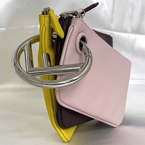 ec 19958 2 Fendi Clutch Bag Leather Pink