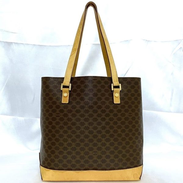 ec 20358 3 Celine Tote Bag Brown Beige Macadam