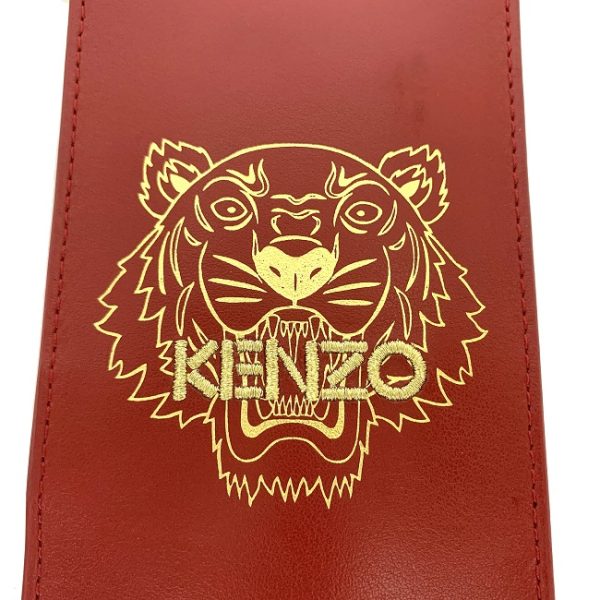 ec11046 7 Kenzo Shoulder Bag Leather Red