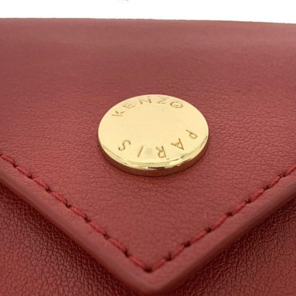 ec11046 9 Kenzo Shoulder Bag Leather Red