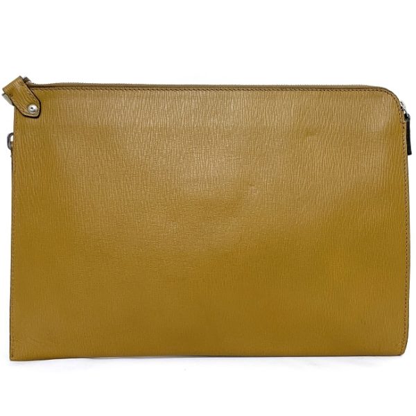 ec11756 3 Ferragamo Clutch Bag Leather Camel