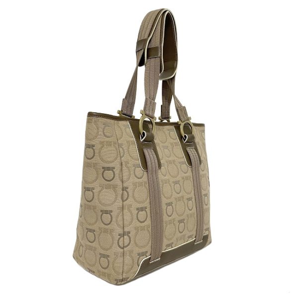 ec11914 3 Ferragamo Tote Bag Canvas Beige