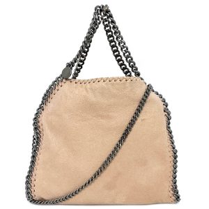 ec12011 1 Stella McCartney Mini Chain Shoulder Bag Pink Beige