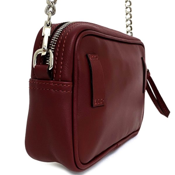 ec12373 3 Longchamp Studded Pochette Shoulder Bag Bordeaux