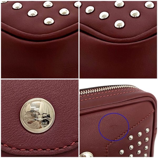 ec12373 8 Longchamp Studded Pochette Shoulder Bag Bordeaux