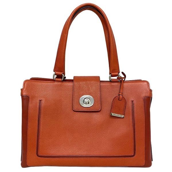 ec12748 1 Cole Haan Tote Bag Leather Orange