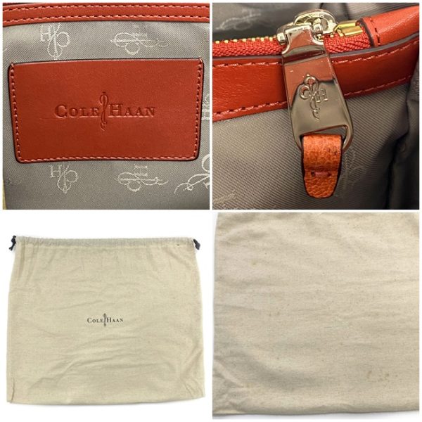 ec12748 10 Cole Haan Tote Bag Leather Orange