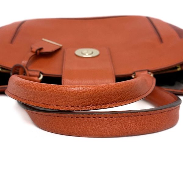 ec12748 4 Cole Haan Tote Bag Leather Orange