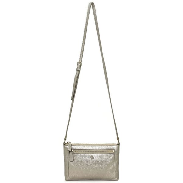 ec12787 2 Cole Haan Shoulder Bag Leather Champagne Gold