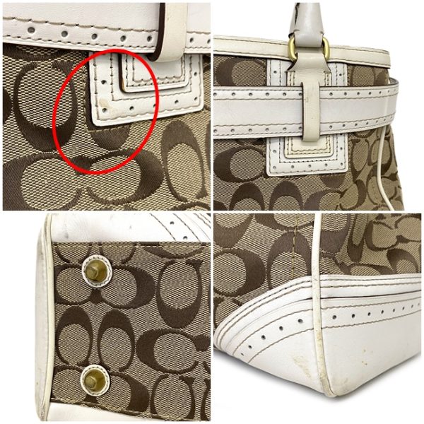 ec13132 7 Coach Signature Tote Bag Beige