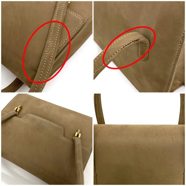 ec13312 6 Gucci Hysteria Suede Flap Mini Bag Beige