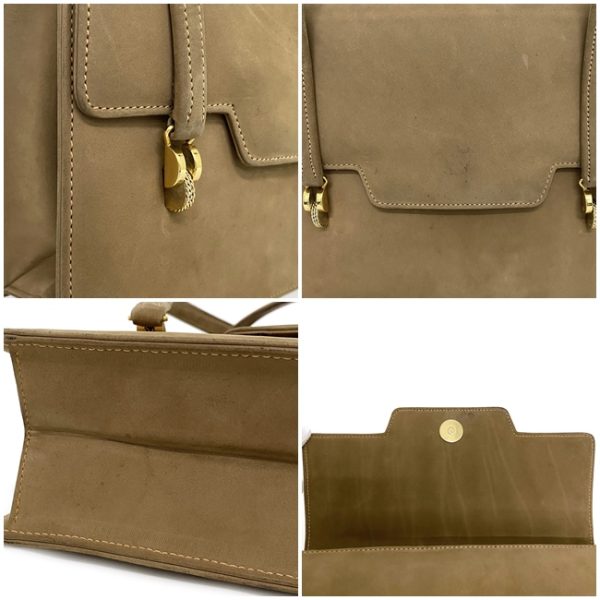 ec13312 7 Gucci Hysteria Suede Flap Mini Bag Beige