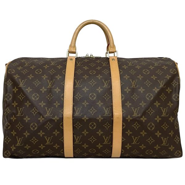 ec13539 1 Louis Vuitton Keepall Bandouliere 50 Boston Bag Monogram Brown