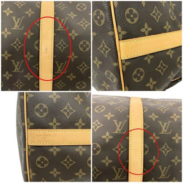 ec13539 10 Louis Vuitton Keepall Bandouliere 50 Monogram Travel Bag Brown