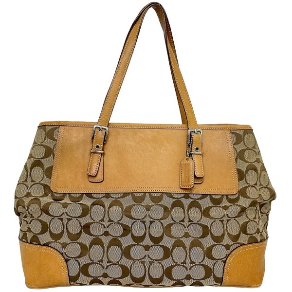 ec13644 1 Coach Carryall Tote Bag Canvas Beige