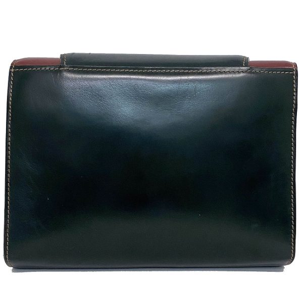 ec13657 3 Loewe Clutch Bag Leather Green