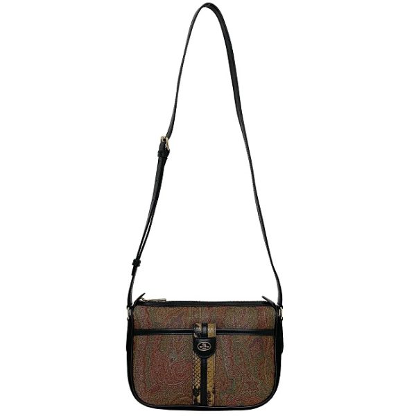 ec13725 2 Etro Shoulder Bag PVC Leather Brown