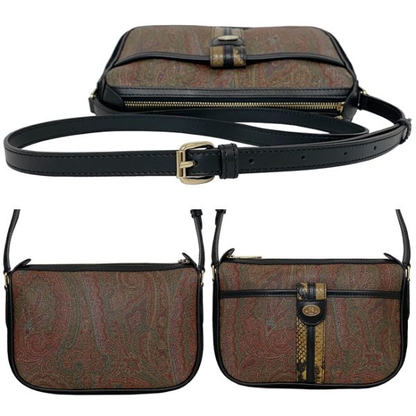 ec13725 3 Etro Shoulder Bag PVC Leather Brown