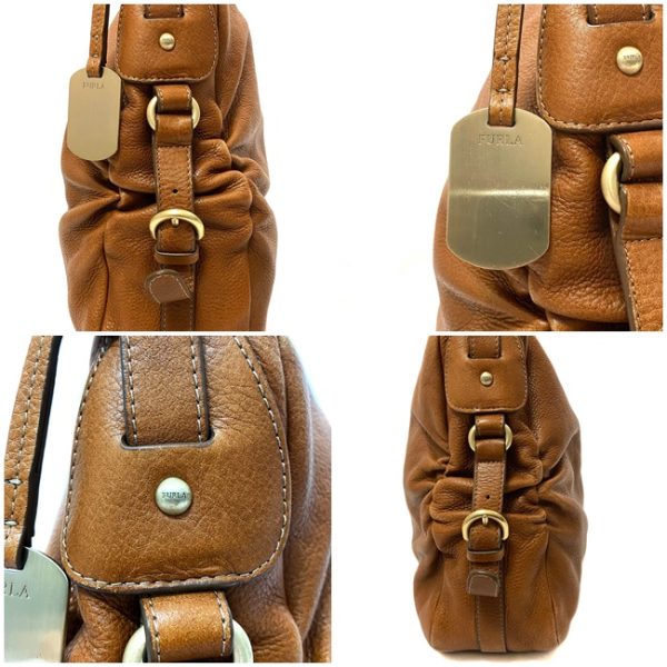 ec13733 5 Furla One Shoulder Bag Leather Brown