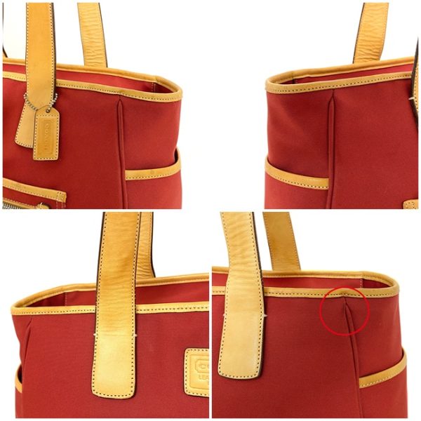 ec13890 7 Coach Tote Bag Canvas Red