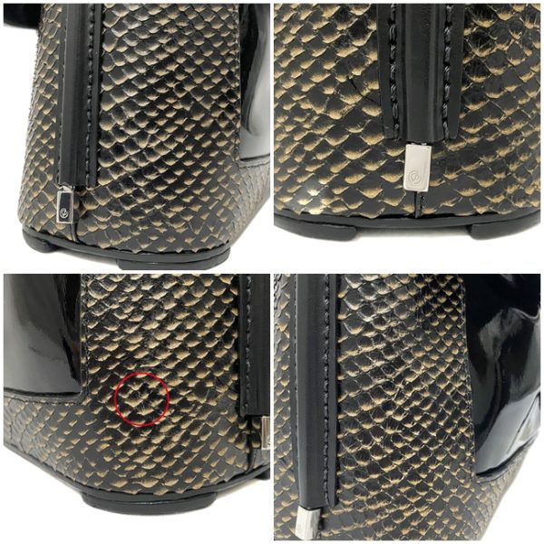 ec13937 8 Phillip Lim Python Leather Shoulder Bag Black