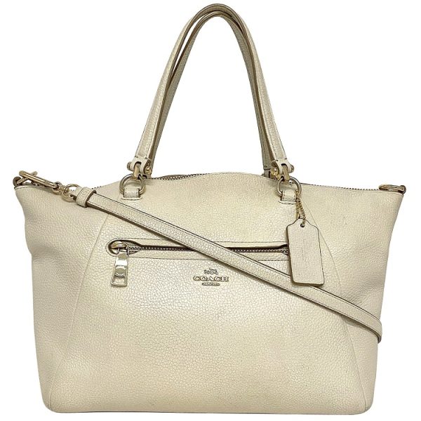 ec14065 1 Coach Satchel Leather White