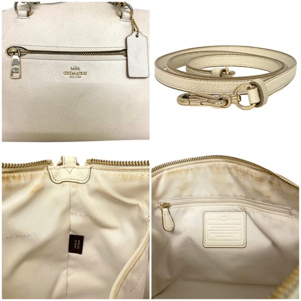 ec14065 10 Coach Satchel Leather White