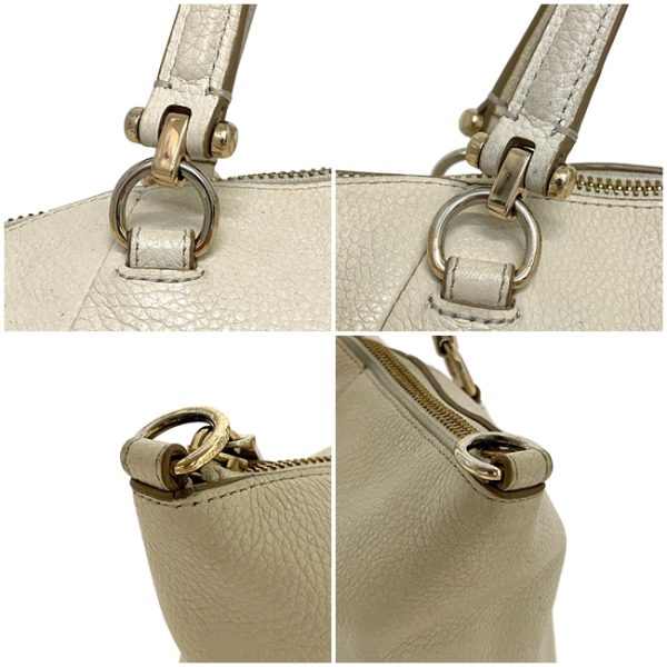 ec14065 4 Coach Satchel Leather White