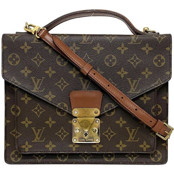 ec14234 1 Louis Vuitton 2way Monceau 28 monogram shoulder bag brown