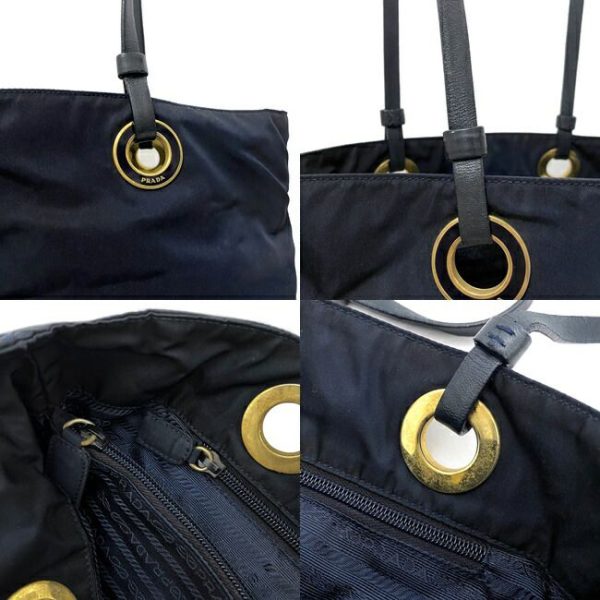 ec15731 9 Prada Shoulder Tote Bag Nylon Navy