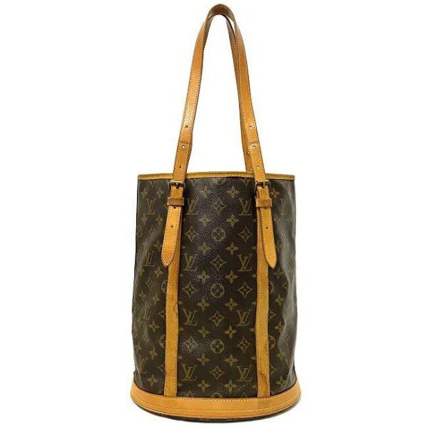 ec16100 3 Louis Vuitton Monogram Bucket Bag Brown Beige