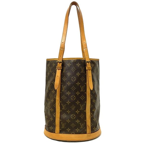 ec16100 3 Louis Vuitton Monogram Bucket Tote Bag Beige Brown