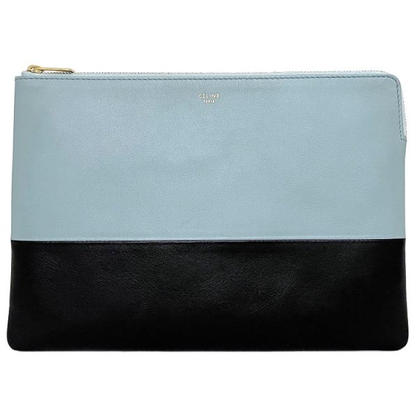 ec17561 1 Celine Clutch Bag Blue Black