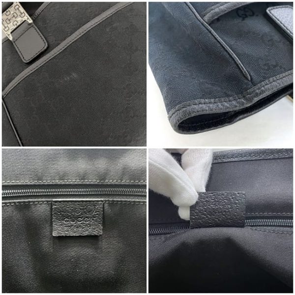 ec17603 10 Gucci Tote Bag Canvas Black