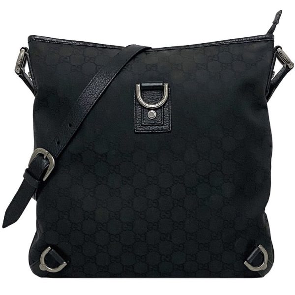 ec17949 1 Gucci Abbey Shoulder Bag Nylon Black