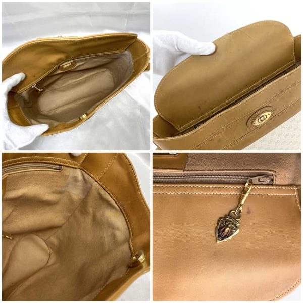 ec17990 10 Gucci Shoulder Bag PVC Leather Beige