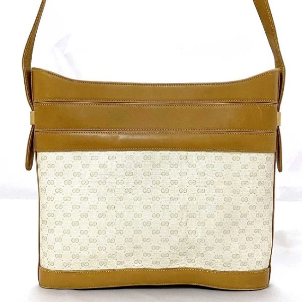 ec17990 3 Gucci Shoulder Bag PVC Leather Beige