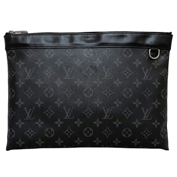 ec18124 1 Louis Vuitton Pochette Discovery Clutch Bag Monogram Eclipse Black