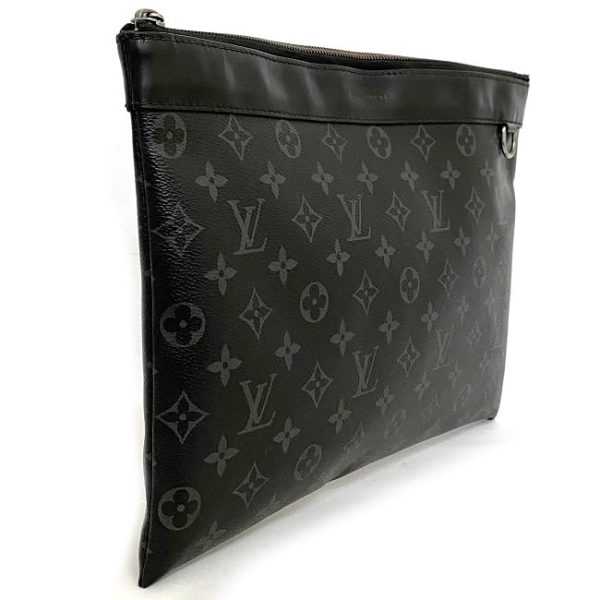 ec18124 2 Louis Vuitton Pochette Discovery Clutch Bag Monogram Eclipse Black