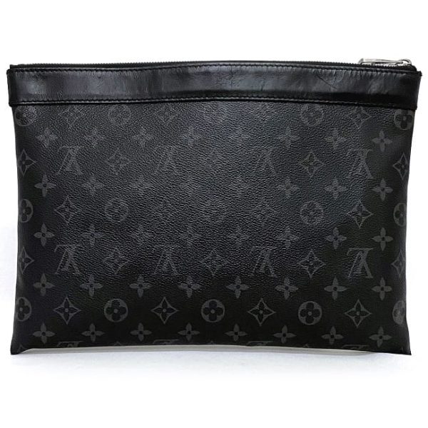 ec18124 3 Louis Vuitton Pochette Discovery Clutch Bag Monogram Eclipse Black