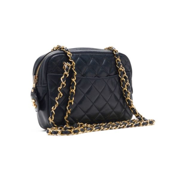 epzzrzvxpobvw 3 Chanel Matelasse Chain Shoulder Bag Black