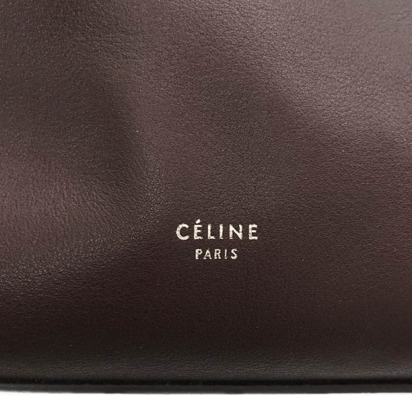 ermpfu5s1te3 6 Celine Shoulder Bag Calfskin Burgundy