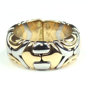 f 03381 1 Bvlgari Albeare Ring K18yg SS Yellow Gold