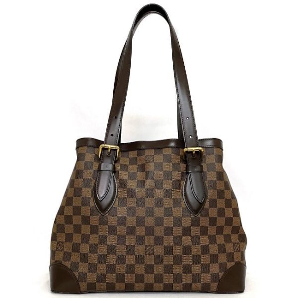 f 18716 3 Louis Vuitton Hampstead GM Tote Bag Damier Ebene Brown