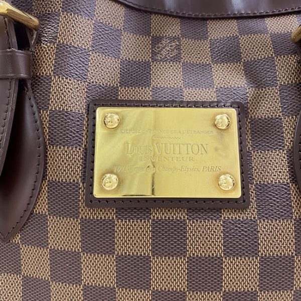 f 18716 7 Louis Vuitton Hampstead GM Tote Bag Damier Ebene Brown