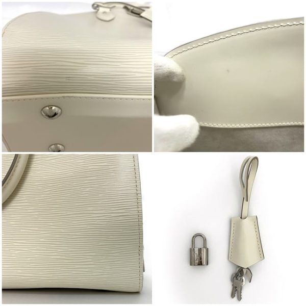 f 18818 10 Louis Vuitton Pont Neuf GM Handbag Epi White