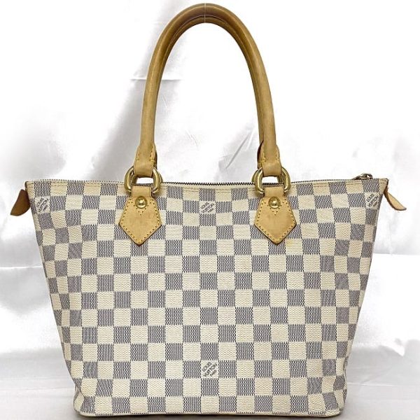 f 19038 3 Louis Vuitton Saleya PM Tote Bag Damier Azur Gray