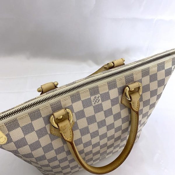 f 19038 6 Louis Vuitton Saleya PM Tote Bag Damier Azur Gray