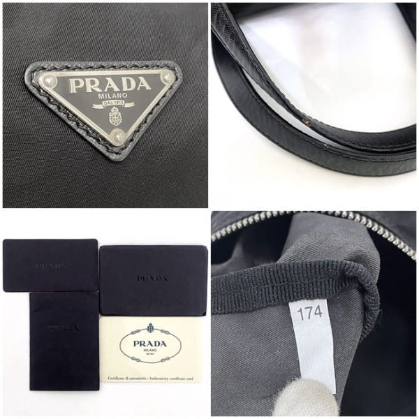 f 19139 10 Prada Mini Boston Bag Tesuto Saffiano Black