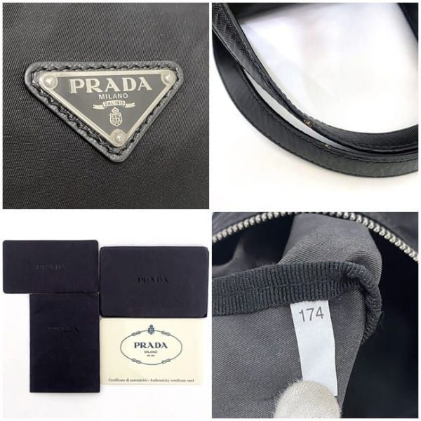 f 19139 10 Prada Mini Boston Bag Tesuto Saffiano Black Nero